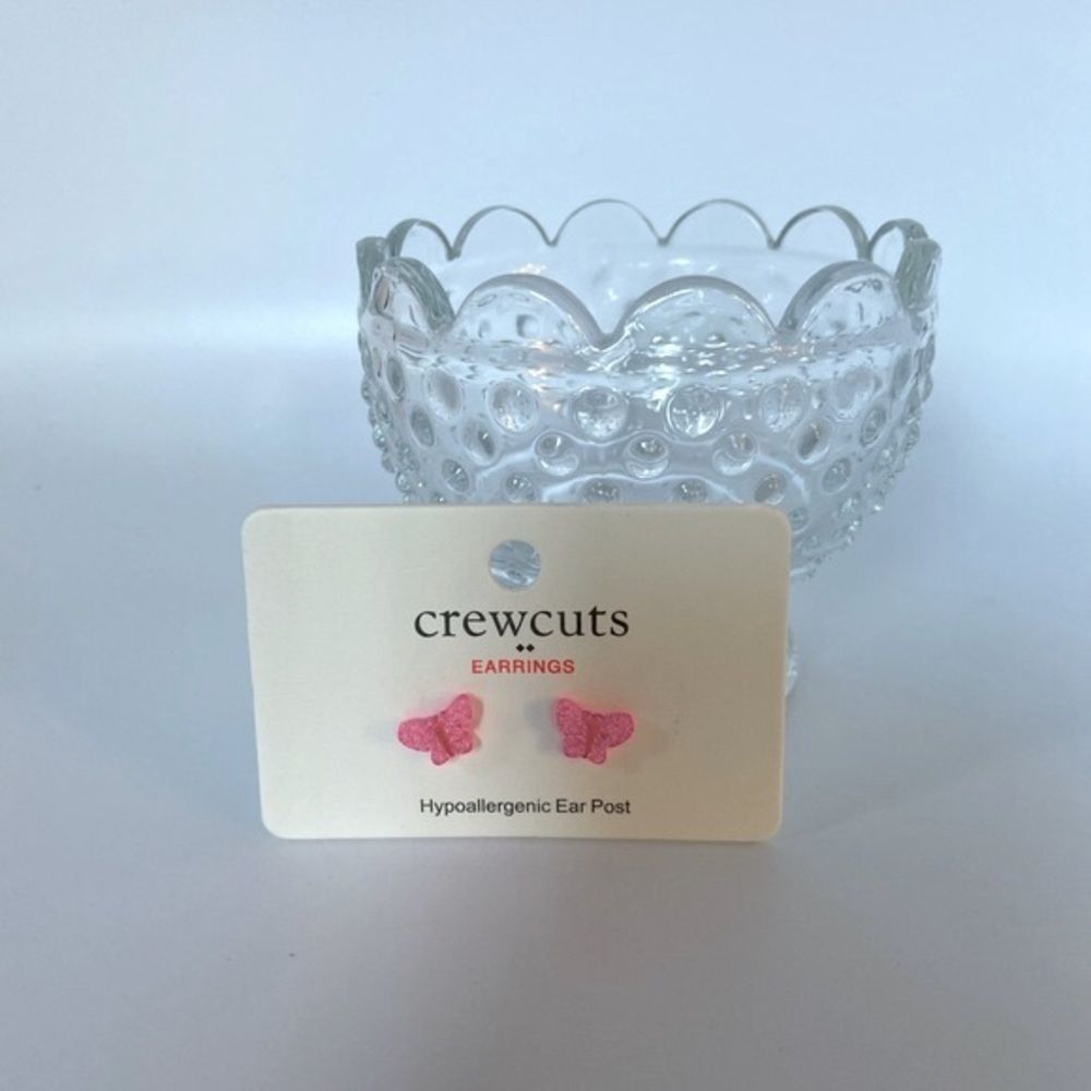 J. Crew Glitter Butterfly Earrings - Picture 3 of 5